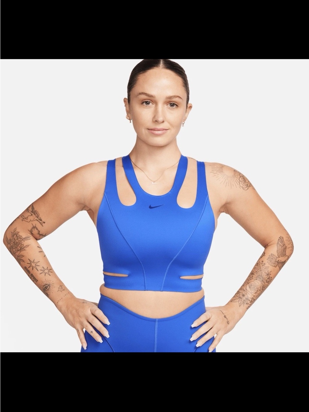 Nike FutureMove Sports Bra SZ.M Royal Blue Light Support Non Padded Strappy NWOT